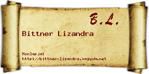 Bittner Lizandra névjegykártya
